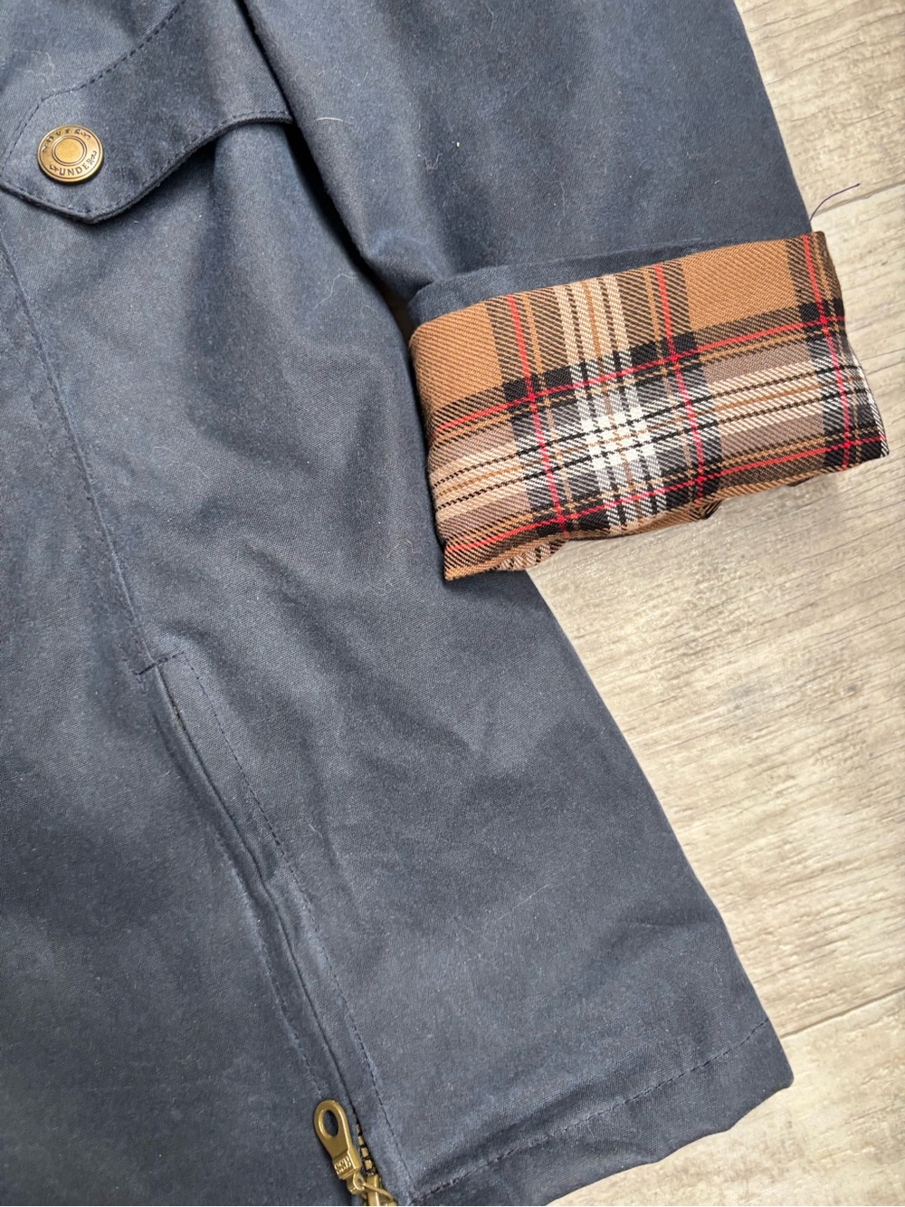 Over Under Women's Waxed Briar Jacket M/12 Navy-068 - Picture 5 of 5